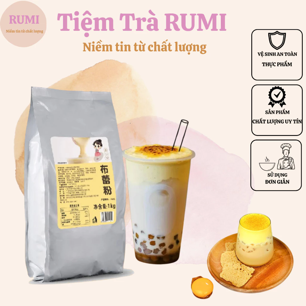 Bột kem trứng cô gái gói 1kg_bột kem trứng cô gái  - Nhập chính nghạch, bao bì tiếng việt