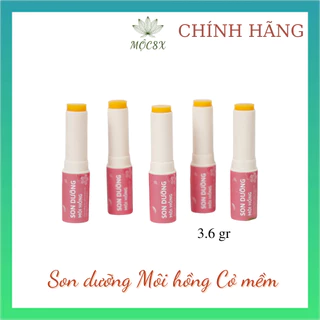 Son Dưỡng Hồng Môi Giảm Thâm Môi Siêu Dưỡng Vitamin E Cỏ mềm Homelab 3,6g