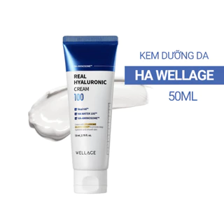 Kem dưỡng da mặt, HA Wellage 50ml, kem dưỡng ẩm, cấp ẩm tức thì, phục hồi, dịu da, trắng da, căng bóng mịn màng