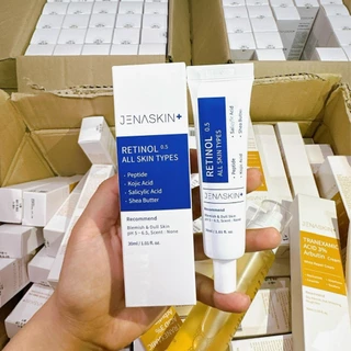 Kem dưỡng retinol Jenaskin 30ml, kem retinol 0.5% All Skin Types, trắng da, mờ thâm nám, treatment, tái tạo da