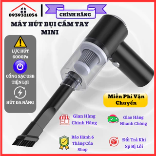 Máy hút bụi cầm tay công suất lớn 6000PA, máy hút bụi mini cầm tay không dây cao cấp