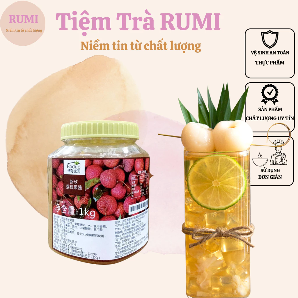Sốt vải Boduo (hộp 1kg)