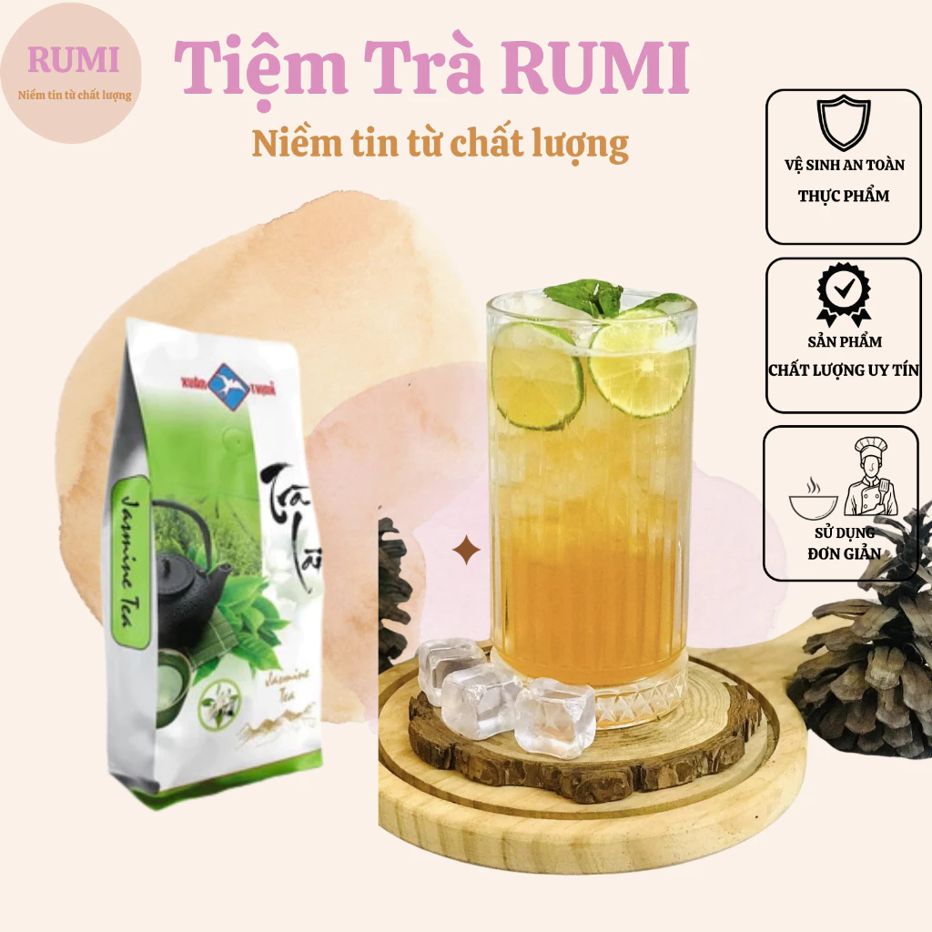 Lục trà nhài (trà lài) KING còn gọi là nhài XUÂN THỊNH gói 1kg .hồng trà . olong xuân thịnh trà đen xuân thịnh