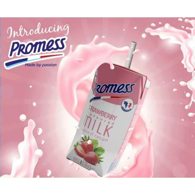 SỮA TƯƠI PROMESS DÂU THÙNG 24 HỘP 200ML date mới nhất