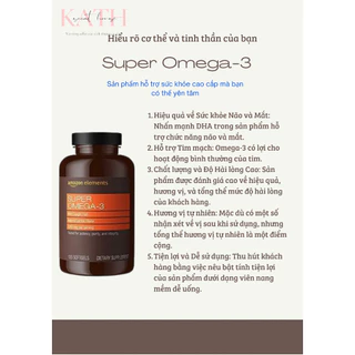 Viên uống dầu cá Super Omega 3