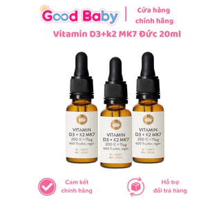 Vitamin D3 K2 Mk7 Sunday Natural Đức, vitamin cho bé 20ml - Good Baby