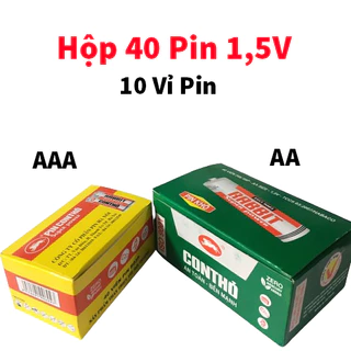 Giá Sỉ Hộp 40 Viên Pin Con Thỏ Cỡ Lớn AA, Cỡ Bé AAA, 1,5V Chính Hãng