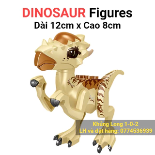 Đồ Chơi Khủng Long Stygimoloch Màu Vàng Cát Size Nhỏ dài 12cm x cao 8cm