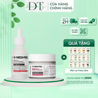 Combo Serum và Kem Dưỡng Dưỡng Trắng MEDIPEEL Glutathione 600 White