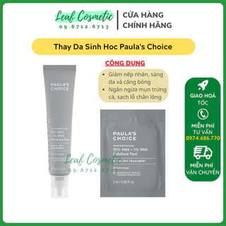 Tinh chất thay da sinh học tái tạo tế bào mới Paula's Choice 25% AHA + 2% BHA Exfoliant Peel 2ml