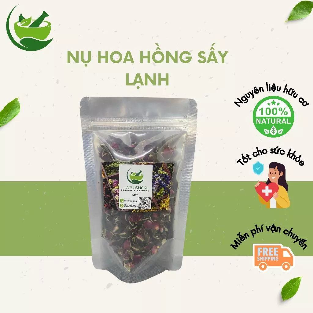 Nụ hoa hồng khô nguyên bông cao cấp 100gr