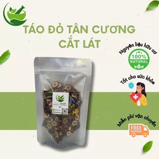 Táo Đỏ Tân Cương Sấy Khô Cắt Lát Loại 1, Quả To, Đều - Trà