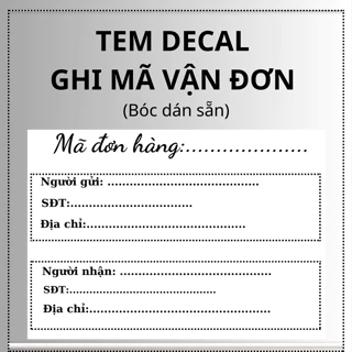 400 Tem Dán Phiếu Giao Hàng Ghi Mã Vân Đơn CÓ KEO SẴN