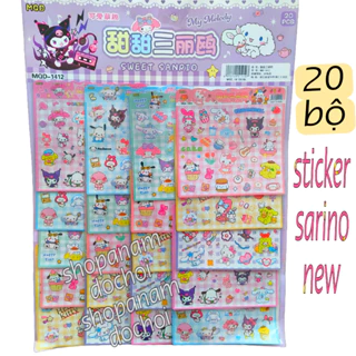 vỉ 20 bộ sticker sweet sarino my melody