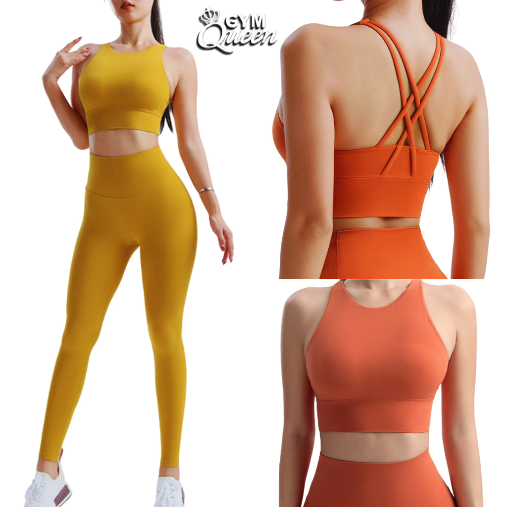 Bộ tập Yoga, Gym Naqiyayabei 731 Bra mút đúc, vải Creora lulu, vải nhẹ co dán đàn hồi tốt
