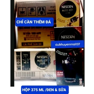 Hộp 5 gói X 75ml gói Nescafe sữa cốt đen  hsd T8_T12/2024