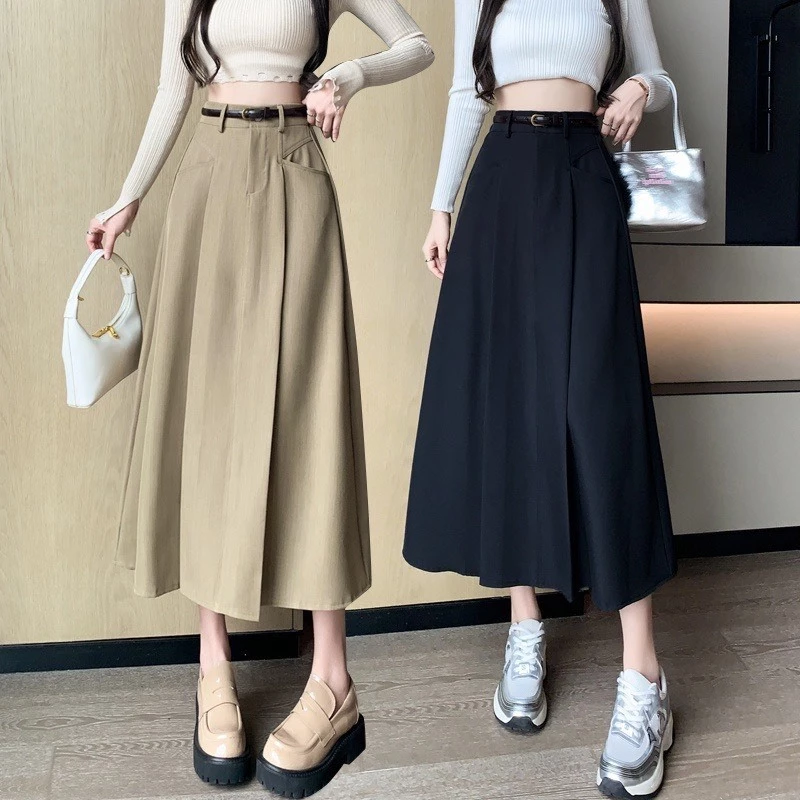 Chân Váy Xòe Xếp Ly Dáng Dài Phong Cách Hàn Quốc MP188