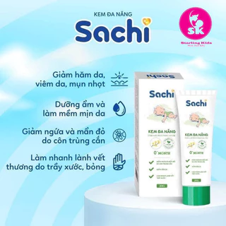 Kem đa năng Sachi - Kem bôi côn trùng cắn cho bé, an toàn cho bé sơ sinh, giảm hăm, ngứa, mẩn đỏ-Tuýp 20gram