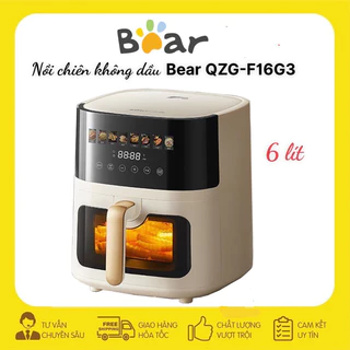 Nồi chiên không dầu 6L Bear QZG-P16G3 công suất 1550W công nghệ nhiệt đối lưu không cần lật thức ăn