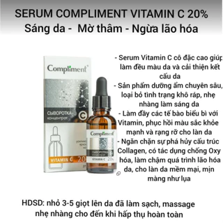 Serum Compliment Dưỡng Da, Cải Thiện Da Dầu Mụn và Thâm nám 27ml