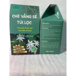 Trà vằng túi lọc (hộp 40 gói), chè vằng lợi sữa, giảm cân, giảm mỡ, giảm béo, cho phụ nữ sau sinh