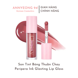 Son Tint Bóng Thuần Chay Peripera Ink Glasting Lip Gloss Đủ Màu 4.5ml