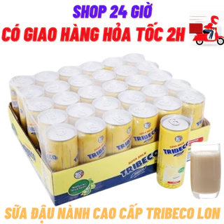 Sữa Đậu Nành TRIBECO Lon Thùng 24 Lon