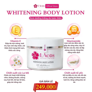 WHITENING BODY LOTION kem dưỡng thể có chống nắng 45+++