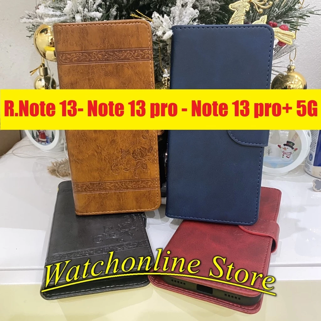 Bao da điện thoại Xiaomi Redmi Note 13,Note 13pro 5G , Note 13 pro+ có khe đựng thẻ Atm ,CCCD,GPLX