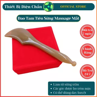 Dụng cụ Guasha Massage Đao Tam Tiên Sừng chăm sóc mắt, nội tiết tố phụ nữ