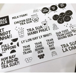 Sticker dán đầy phong cách Baemin