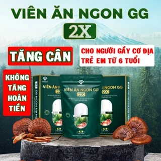 Viên Ăn Ngon GG 2X Phiên Bản Nâng Cấp Dành Cho Trẻ Từ 6 Tuổi Cơ Địa Chai Lỳ