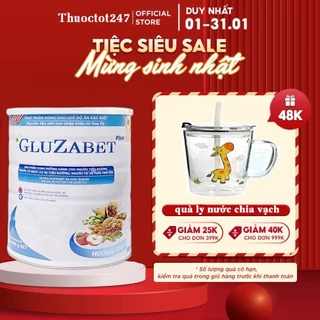 Sữa non tiểu đường Gluzabet 800g ổn định đường huyết, ăn ngon ngủ ngon