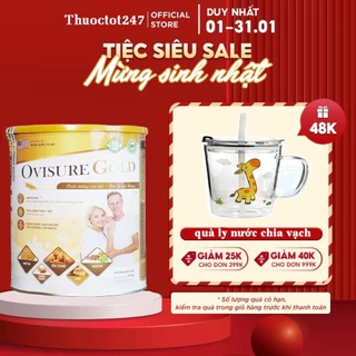 Sữa hạt xương khớp Ovisure Gold giúp xương chắc khỏe lon 650g chính hãng