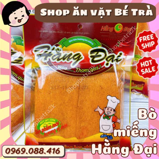 Bò miếng Hằng Đại cay cay, đồ ăn vặt giá rẻ (gói~40 miếng)