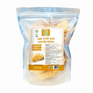 Nấm Tuyết Khô nguyên bông NTFood túi 120gr - Tự nhiên, Không tẩy - Nhất Tín Food