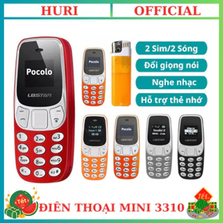 Điện thoại mini L8Star 3310 siêu nhỏ - 2 sim 2 sóng, Bluetooth, Đổi giọng nói, Lắp thẻ nhớ nghe nhạc Bảo hành 6 tháng