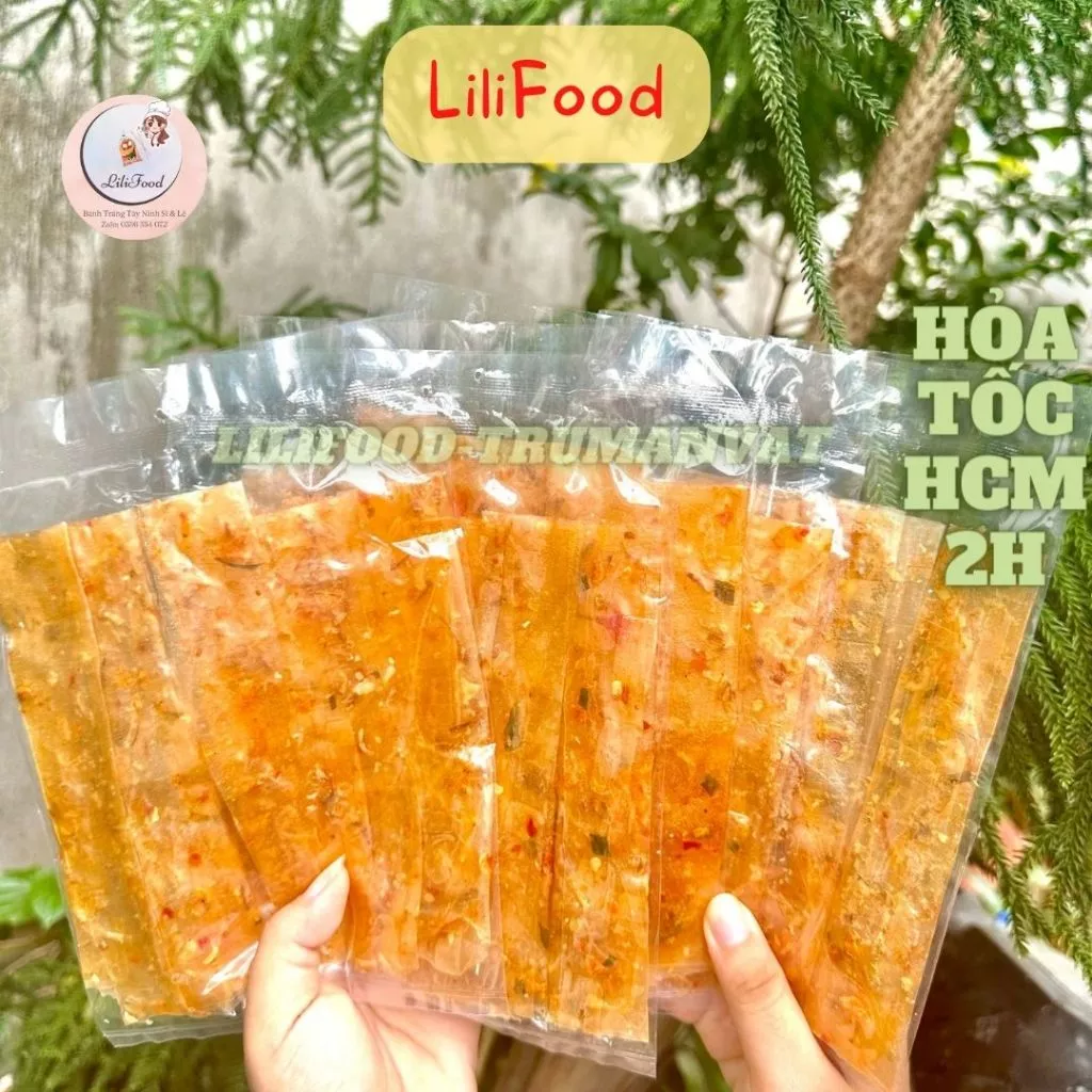 Bánh Tráng Dẻo Tôm Cuộn Hành Phi/Khô Gà/Khô Bò Nguyên Chất- Đặc sản Tây Ninh - LiLiFood