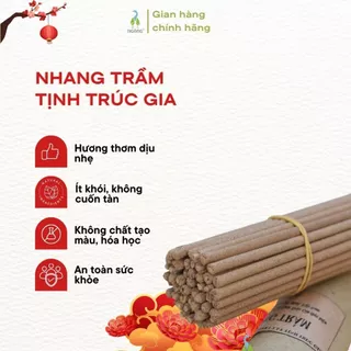 Nhang Trầm Tịnh Trúc Gia Gói 50/250 Que Chân Dài