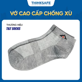 Tất ngắn nam Vớ thấp cổ 4 màu trơn chống hôi chân - THINKSAFE