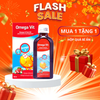 Omega Vit bổ sung Omega 3 DHA EPA cho bé giúp phát triển trí não, mắt và hệ thần kinh