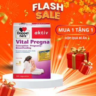 [Chính Hãng] Viên uống bổ sung Vitamin và khoáng chất cho bà bầu Doppelherz Aktiv Vital Pregna (Hộp 30 viên)