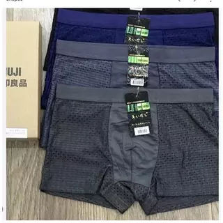 Combo 3 Quần Ship Đùi Nam Thông Hơi Cạp 3cm Size 40- 80kg- Menswear Quần Boxer