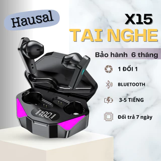 Tai Nghe X15 Bluetooth 5.3 Không Dây Giảm Tiếng Ồn Cảm Ứng Vân Tay Âm Thanh Rõ To | Tai nghe X15