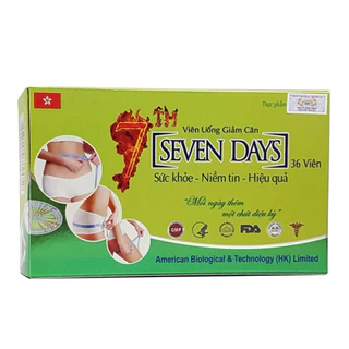 Viên uống giảm cân Seven Days - hỗ trợ giảm cân, giảm hấp thu chất béo