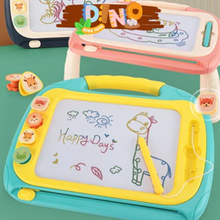 Bảng vẽ tự xóa thông minh có chân bàn loại to cho bé DinoKids, bảng từ tính tập viết, tập vẽ, siêu to D03