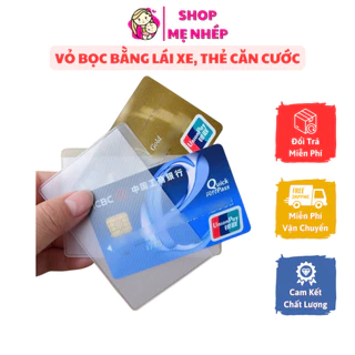 Vỏ bọc thẻ căn cước, bằng lái xe, thẻ ngân hàng, thẻ sinh viên trong suốt