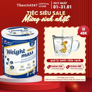 Sữa Tăng Cân Weight Mass Chính Hãng Hộp Lớn 720g - 400g