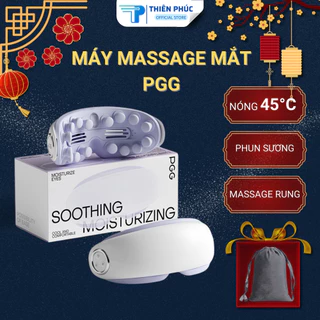 Máy massage mắt thông minh PGG phun sương chườm nóng giúp dưỡng ẩm mắt, massage rung bấm huyệt giúp thư giãn mắt