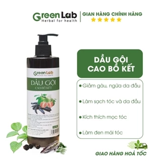 Dầu gội bồ kết cô đặc Greenlab, Dầu gội thảo dược sạch gàu, nấm ngứa, chống, ngăn rụng tóc, mọc tóc 500ml